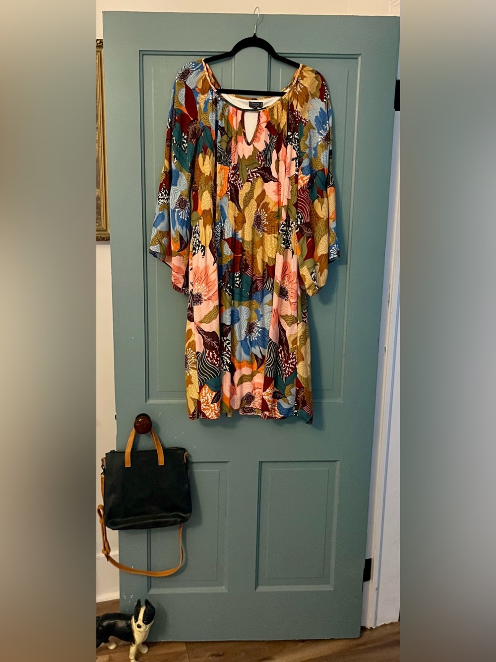 Boho Floral Multicolor Knee-Length Dress - Picture 5 of 5